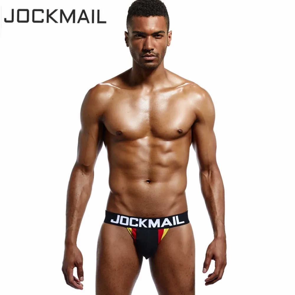 JOCKMAIL Brand Mens Jock Straps Briefs Underwear Bikini Cotton Men Jockstraps Gay Penis Pouch Thong G Strings Backless Buttocks |