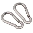 5 шт.лот 304 Многофункциональный Карабин из нержавеющей стали 100 мм сверхпрочный М10 карабин, вмещает до 200 фунтовкг (макс.)