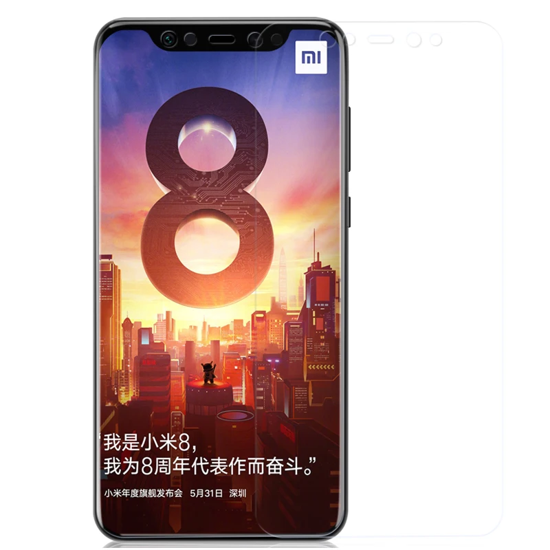 Xiaomi Mi 8 Lite закаленное стекло Mi8 прозрачное HD Стекло Защитная передняя пленка для Mi3