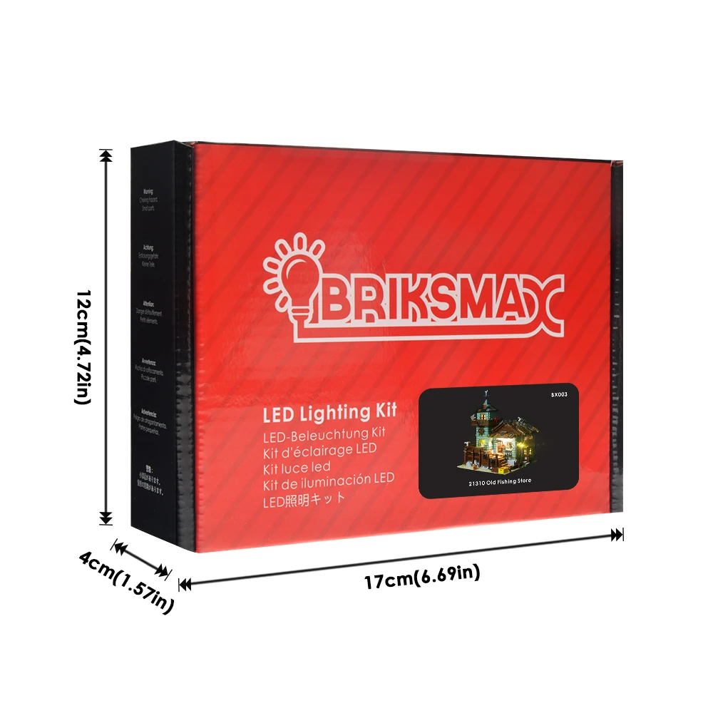 Briksmax Light Set BriksMax светодиодный светильник, набор для идей, серия, старый Рыболовный магазин, строительный блок, модель, светильник, набор, совместимый с 21310 - Цвет: Briksmax Light Set