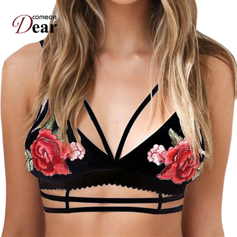 Comeondear/кружевной бюстгальтер-бюстье укороченный сексуальный кружевной топ с