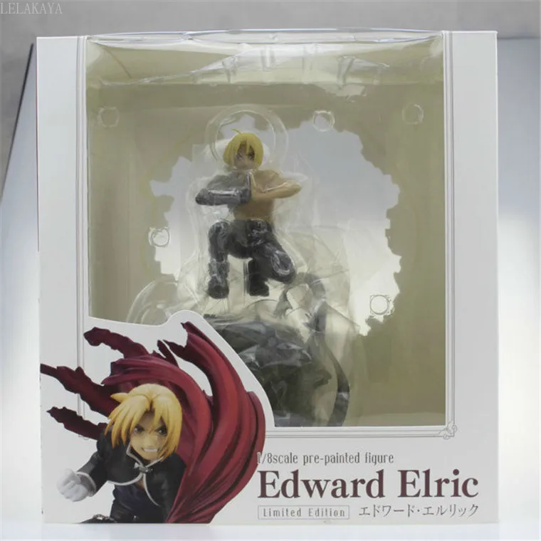 22cm Cartoon Anime Fullmetal Alchemist Action Figure Edward Elric Limited Edition Ver Model 1/8 Scale Painted Fighting Toy 8.7'' |