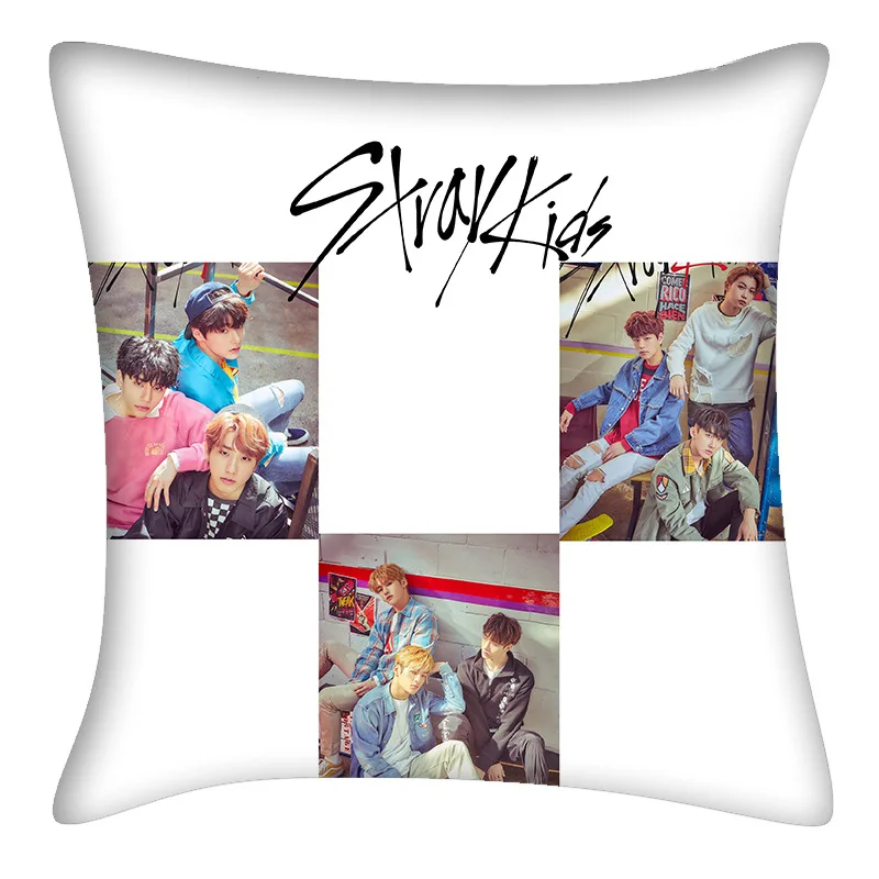 

MYKPOP]STRAY KIDS Double-Side HD Printing Cushion KPOP Fans Collection SA18052505