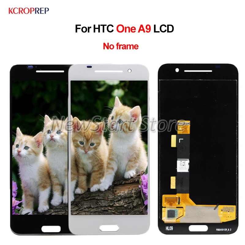 Для HTC One A9 ЖК дисплей кодирующий преобразователь сенсорного экрана в сборе без