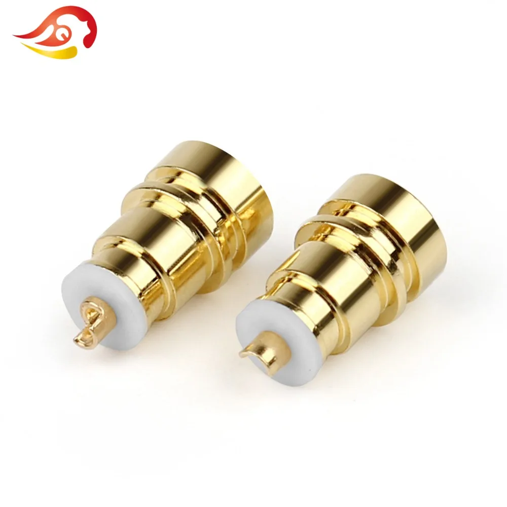 QYFANG A2DC женский провод со штырями для наушников DIY заказной позолоченный металлический разъем супер стабильность штекер MMCX для аудио E40/E50/E70/CKS1100/LS400