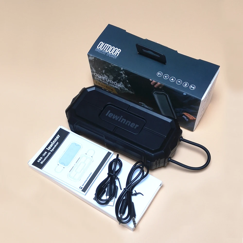 Портативный Bluetooth-динамик Lewinner 12 Вт водостойкий | Электроника