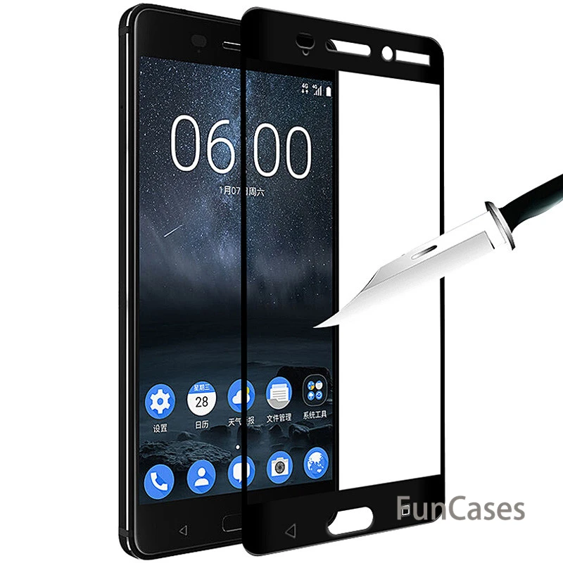 Закаленное Стекло для Nokia 6 полное покрытие чехол экрана 7 плюс 2 3 2018 фотокамеры