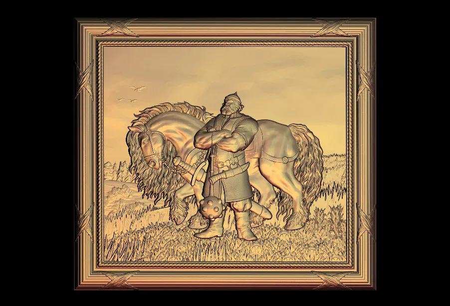 Модель 3D STL для фрезерного станка с ЧПУ гравировальный станок рельефный Artcam aspire