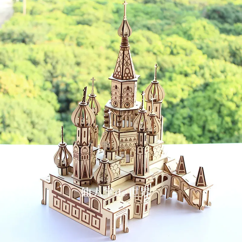 Детские Новые DIY головоломки 5D Строительные Модели Деревянные игрушки для детей и взрослых Пазлы ручной работы игрушка детский подарок игры в спб
