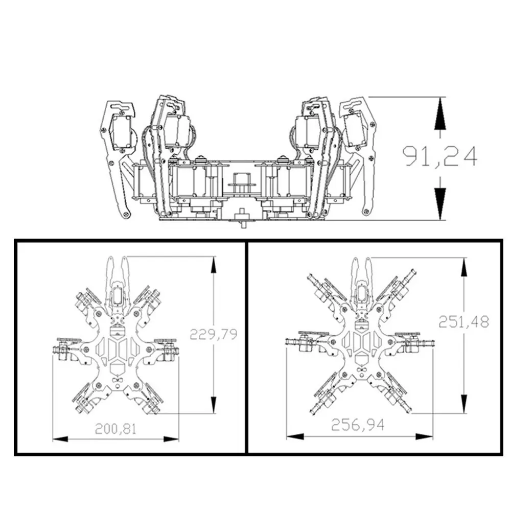 Arduino Bionic Spider Robot 6 Foots большой сервопривод с крутящим моментом и контроллером