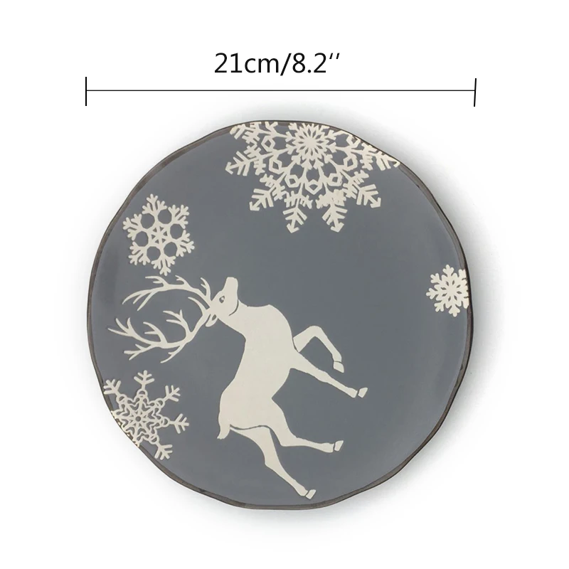 1 шт. керамические тарелки chritsmas в китайском стиле креативный десертный поднос