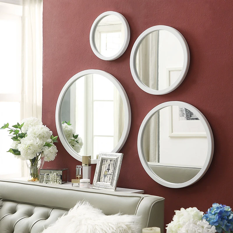 Новинка! Бесплатная доставка Европейское круглое зеркало для стены ртутное