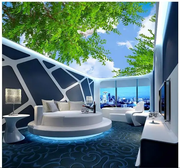 3d обои фото на заказ нетканое настенное изображение карта Китая облако вишневые