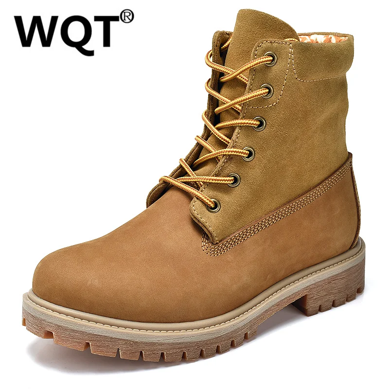 Botas Hombre &amp Mujer Fashion Genuine Leather Casual Shoes Men Boots High Top Lover Martin Motorcycle Autumn Winter | Обувь