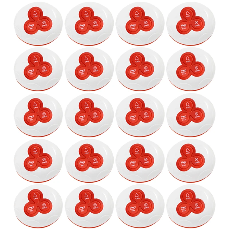 20 шт. беспроводная система вызова официанта 433 МГц|transmitter 433mhz|wireless button |