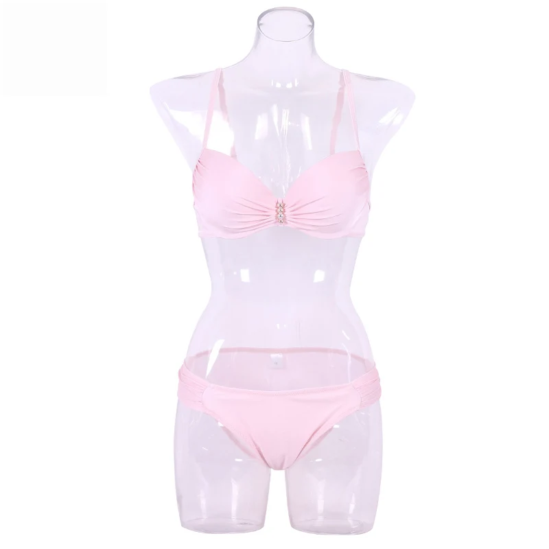 Женский купальник бикини TQSKK сексуальный однотонный бандо для пляжа лета 2019|biquini