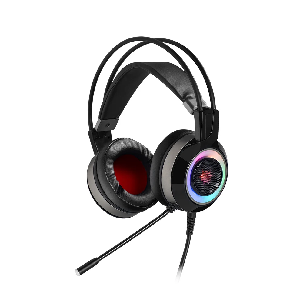 HEXGEARS GH102 Игровые наушники USB для телефона из поликарбоната с Auriculares микрофоном