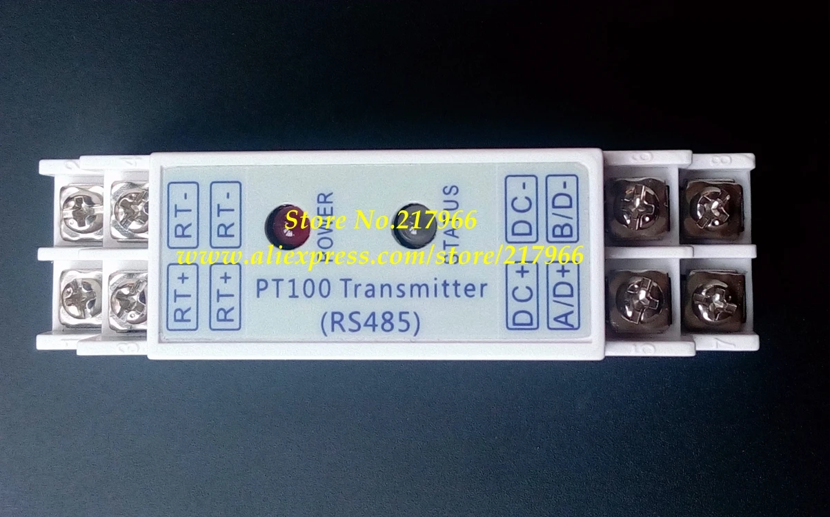 RS485 Тип RTD PT100 Температурный передатчик рельса DIN монтаж Платиновое сопротивление