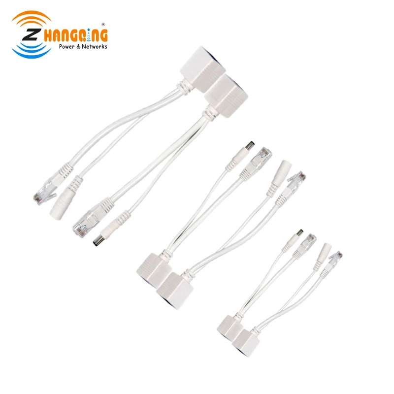 Кабель POE для IP камеры Пассивный адаптер Power Over Ethernet разветвитель инжектор модуль