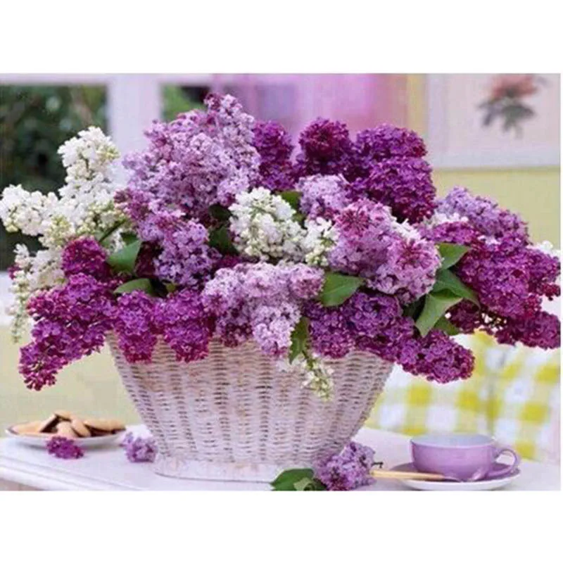 3D DIY алмазная живопись цветы корзины кристаллы крестиком наборы Алмазная вышивка