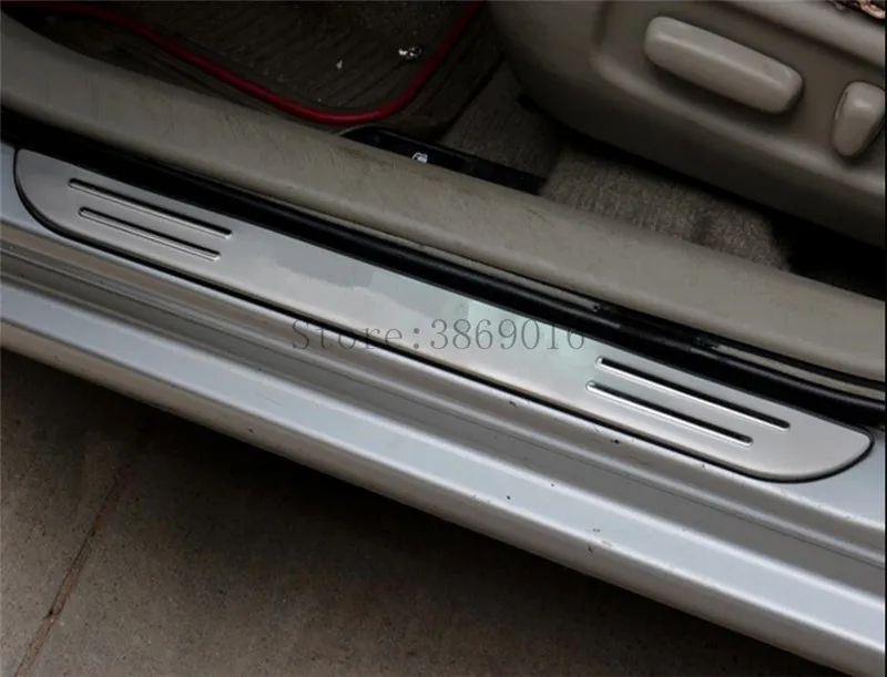 Для Toyota Corolla 2007 2008 2009 2010-2013 E140/E150 Накладка на порог из нержавеющей стали аксессуары для педалей с логотипом