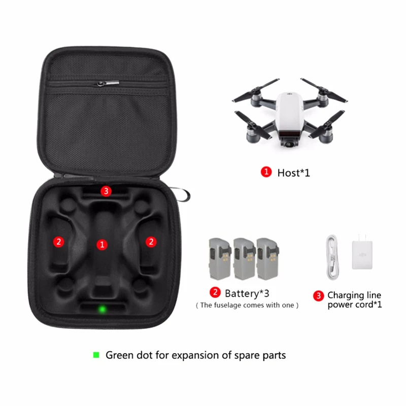 BRDRC водостойкая полиуретановая коробка DJI Spark сумка Hardshell чехол для хранения