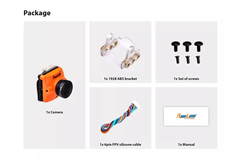 Runcam Micro Swift 3 V2 4:3 600TVL CCD Мини FPV Камера 2 1 мм/2 мм PAL/NTSC серверный компьютером с