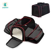 expandable pet carrier for small dogs cats soft sided crate airline approved kennel car travel bag multifunction pet carrier