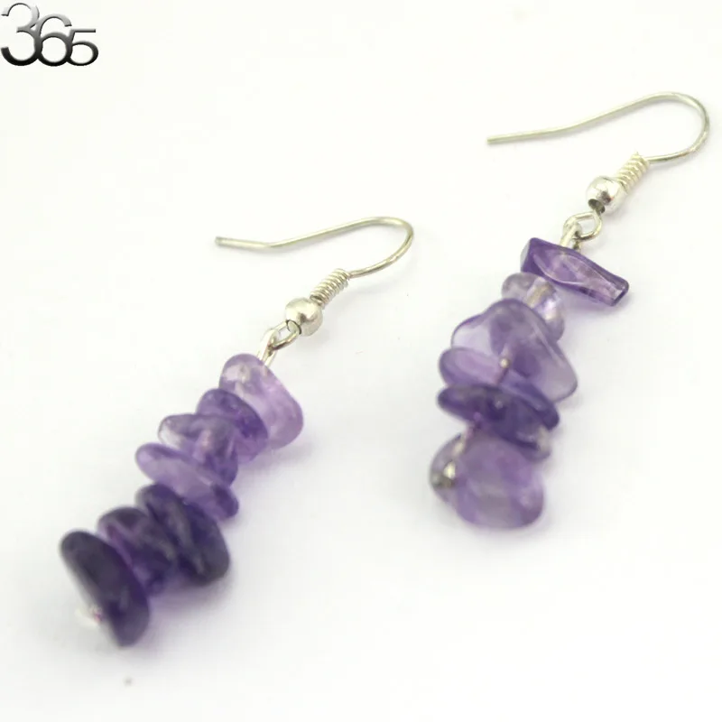Free Shipping Beautiful Jewelry Hook Semi Precious Natural Genuine Gems Stone Chips Chip Woman Earrings | Украшения и аксессуары