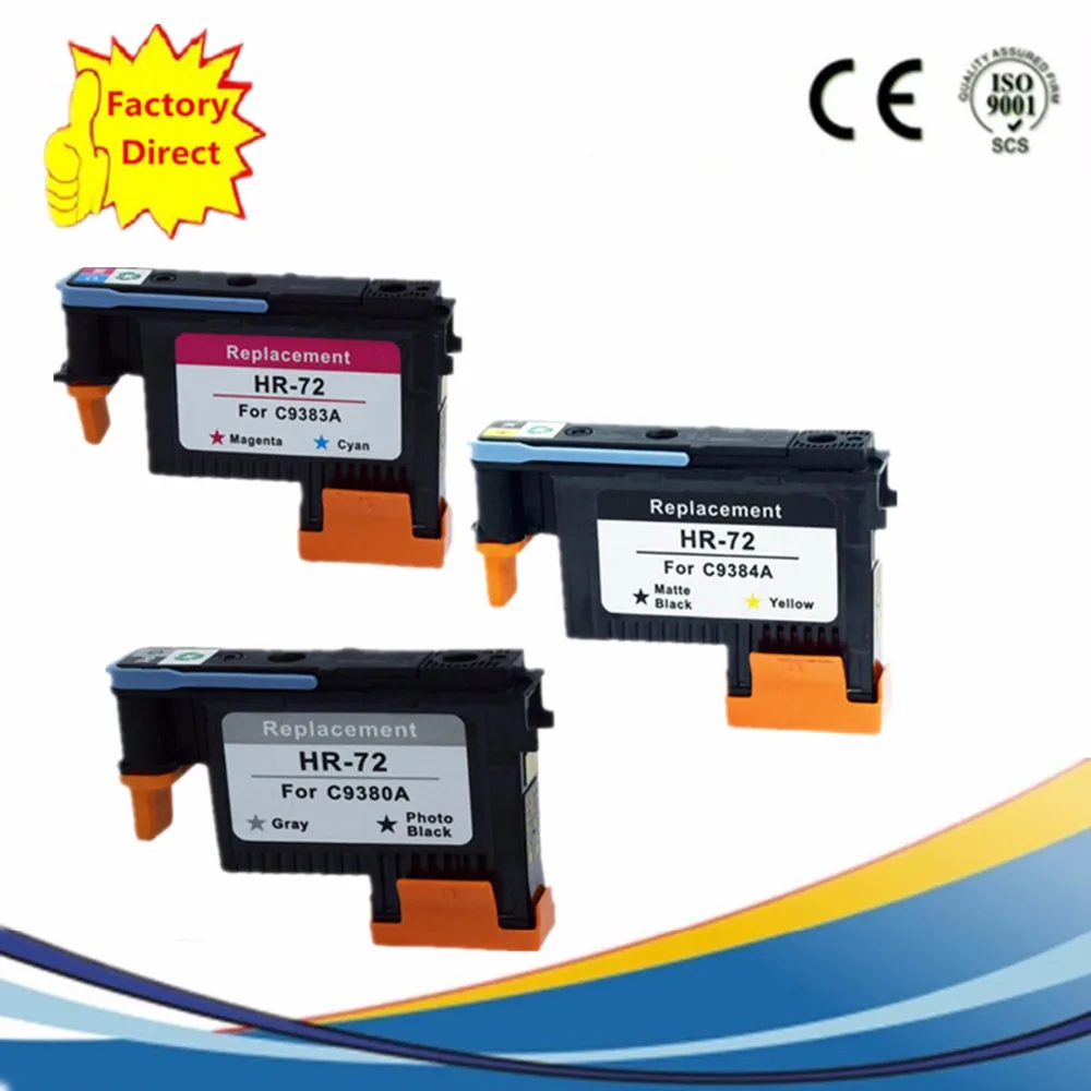Печатающая головка C9380A C9383A C9384A восстановленная для HP72 design jet T1100 T1120 T1120ps T1200 T1300