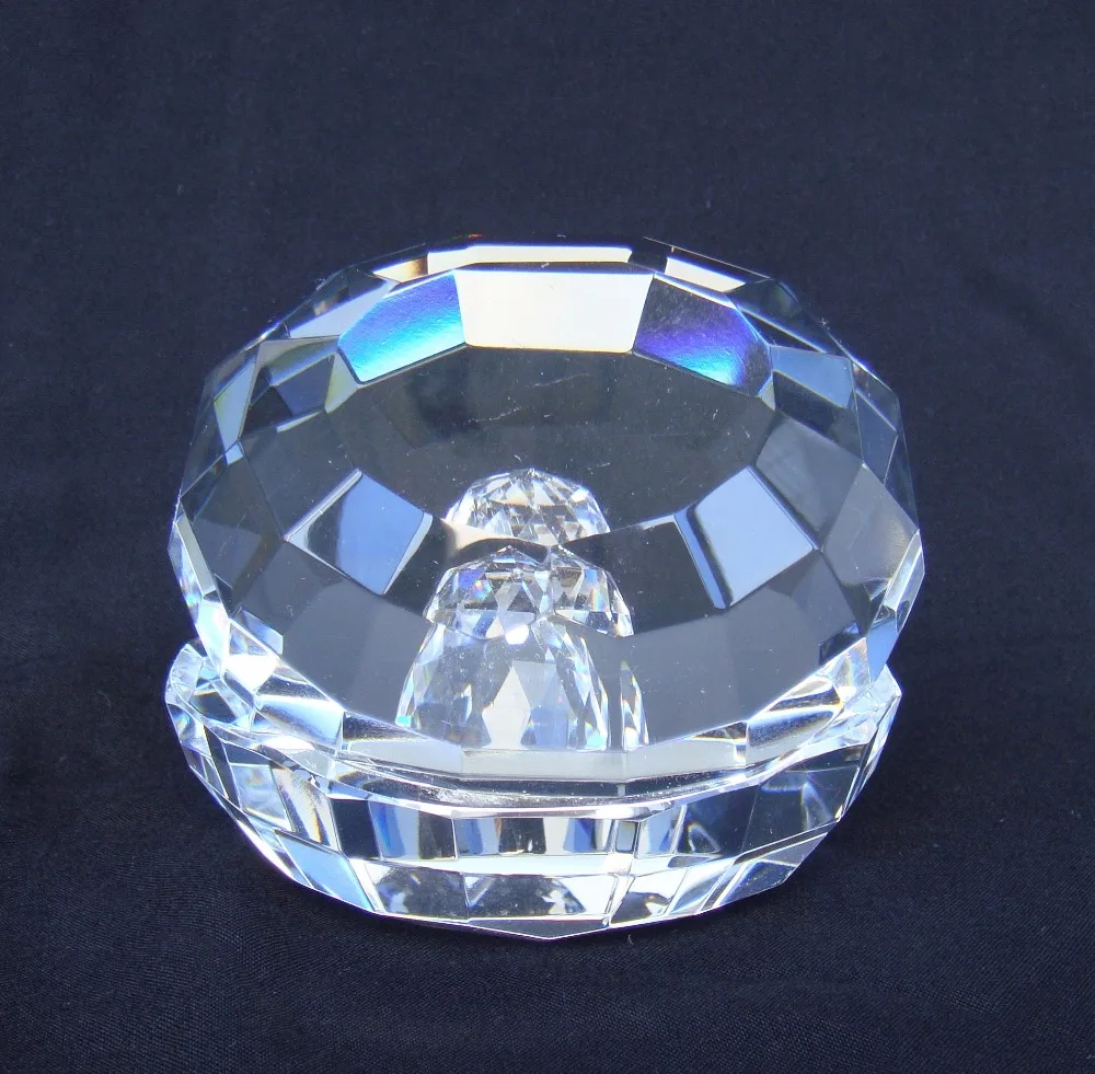 Прозрачная кристальная жемчужная Мидия модель декоративный Кварцевый Рок