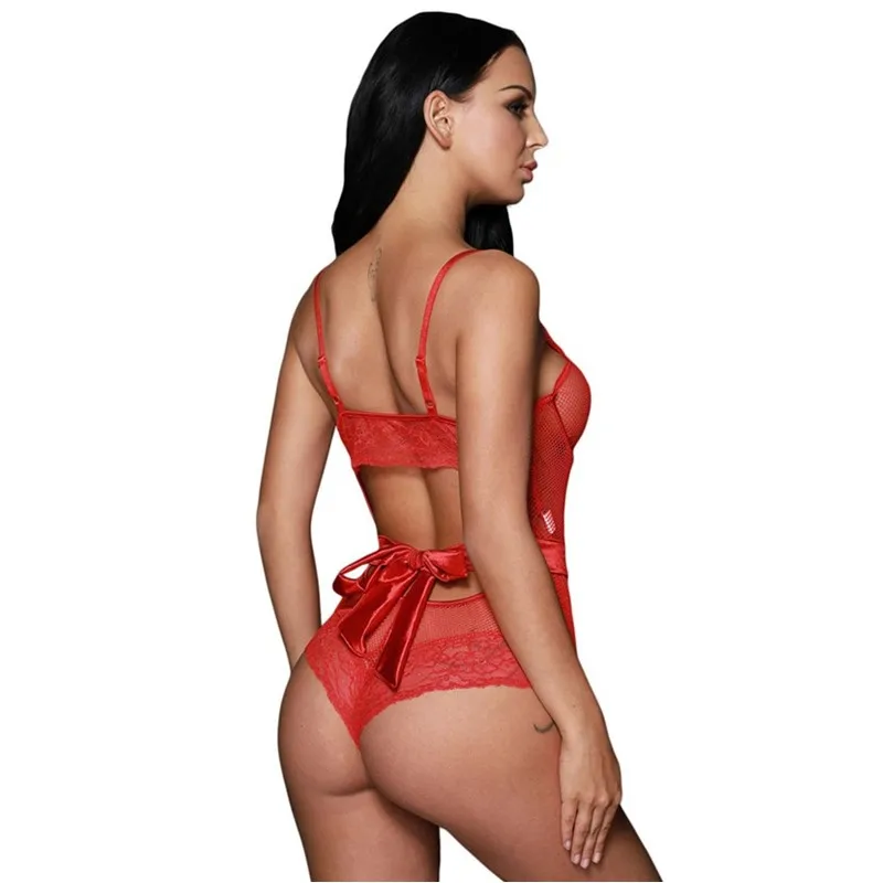 Женский сетчатый боди Baodilang прозрачный Летний комбинезон для фитнеса с v образным