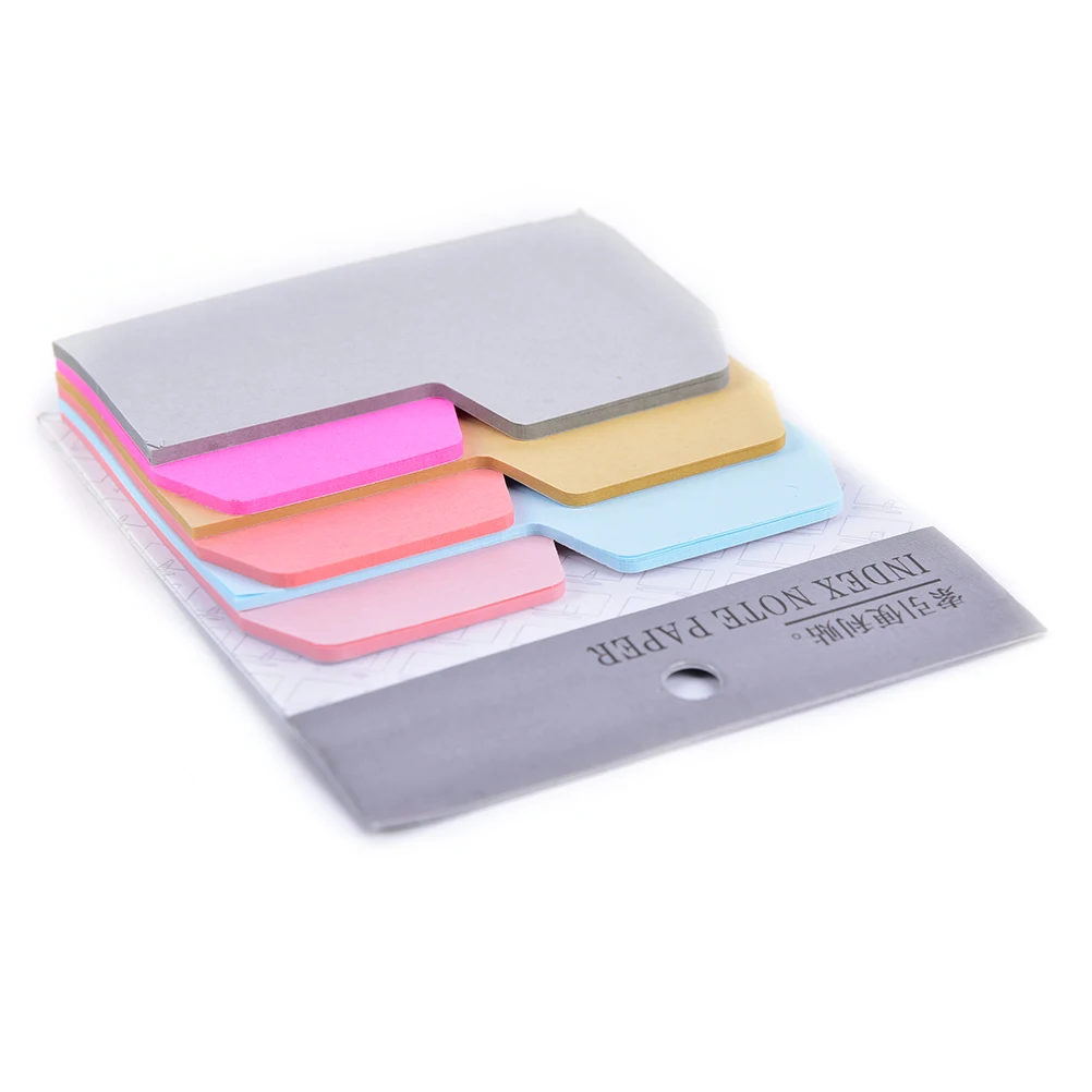 Стикеры для заметок 6 цветов бумажные закладки закладка школы и офиса