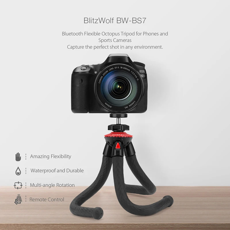 BlitzWolf BW-BS7 bluetooth 3 0 Осьминог штатив мульти-угол вращения портативный селфи палка