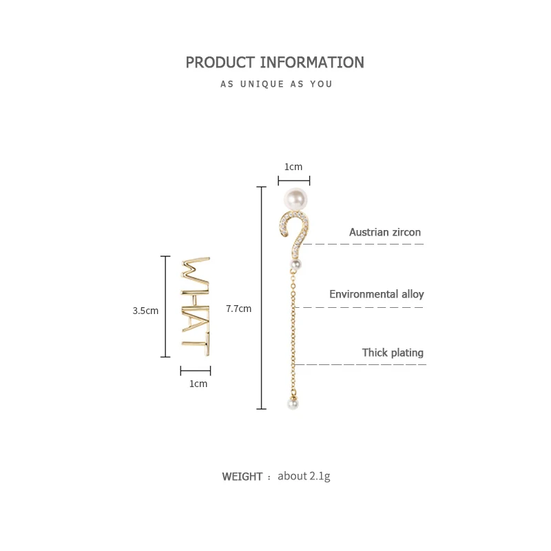 Женские серьги с буквами ZEGL ассиметричные длинные 2019 | Украшения и аксессуары