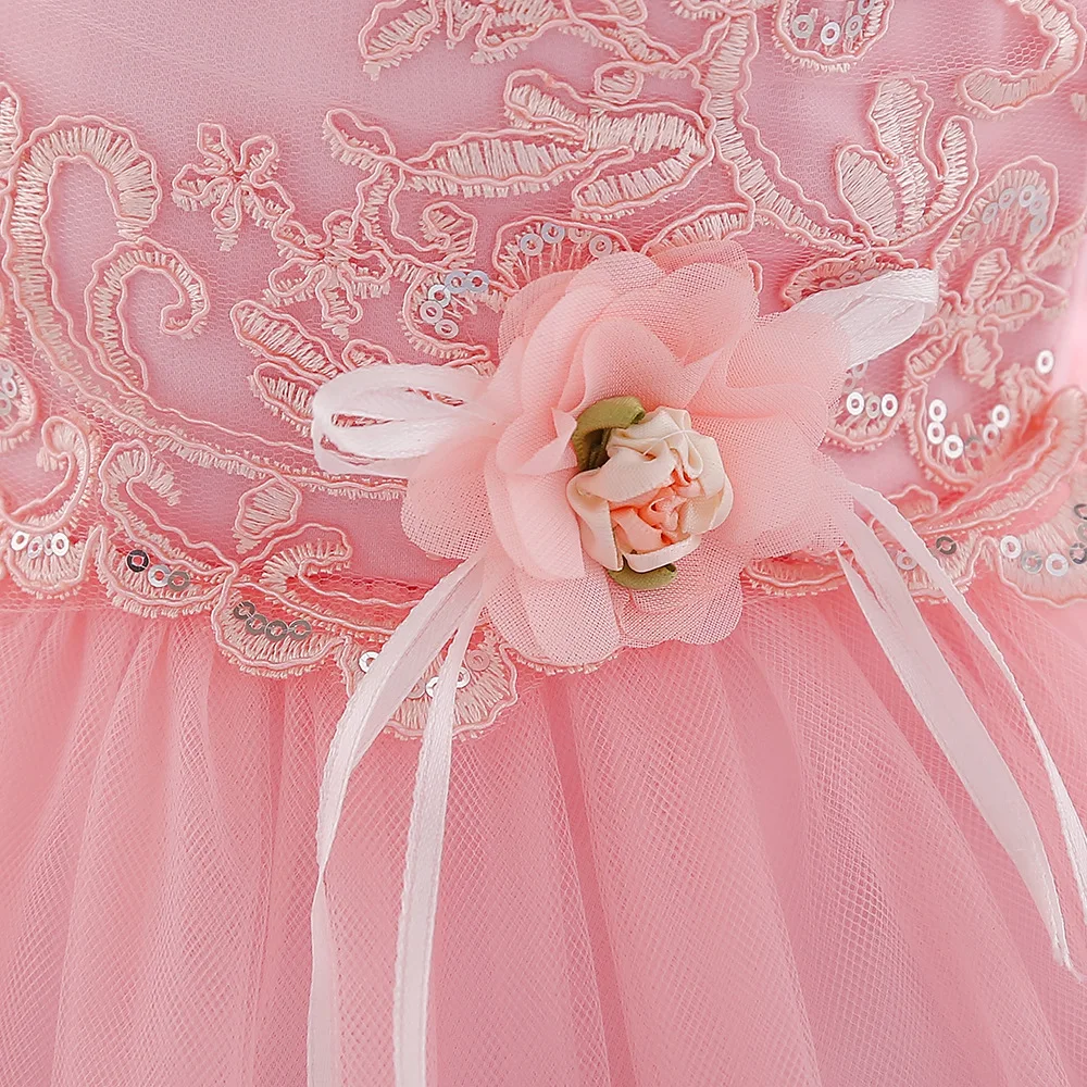 

Lush Lace Baby Girl Dress 3M-24M 1 Year Baby Girls Birthday Dresses Infant Toddler girl Vestido Wedding party Princess Dress