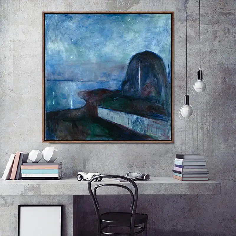 Домашний декор печать на холсте настенные картины для гостиной постер Edvard Munch |