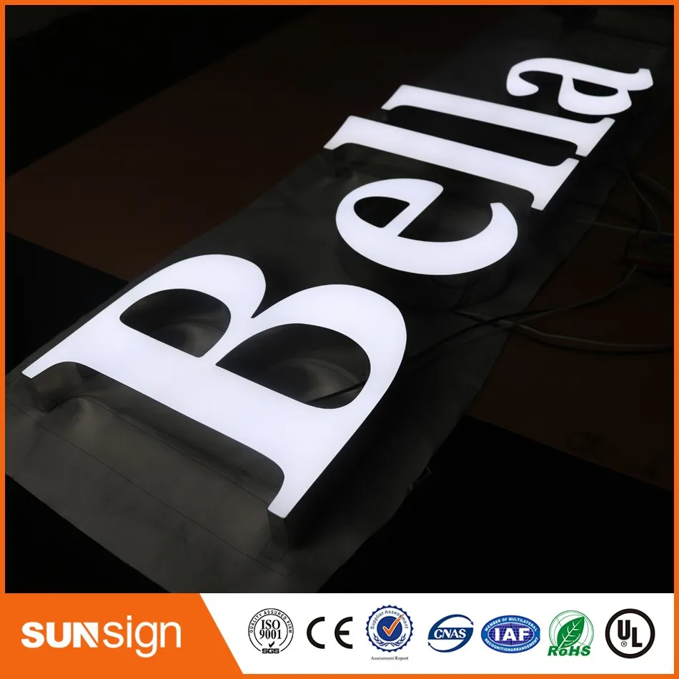wholesale Factory Outlet Outdoor super high bright led letters epoxy resin signs