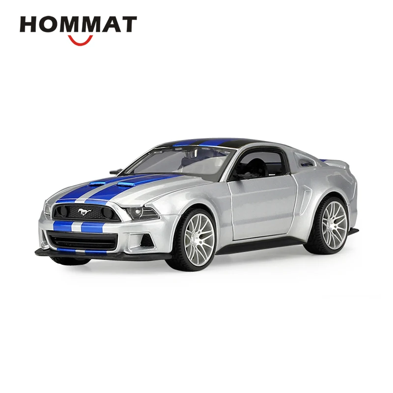 Slive HOMMAT Simulation Maisto 1:24 Масштаб Ford Mustang Street Racer модель автомобиля литой под давлением игрушечный автомобиль модель автомобиля коллекционная - Цвет: Slive