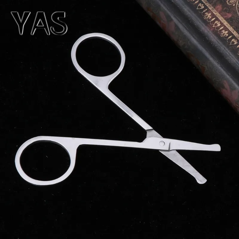 Модные ножницы для волос в носу из нержавеющей стали маленькие бровей разрезания