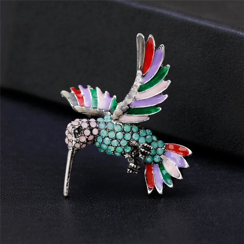 Эмаль дятел булавки и броши для женщин Птица Животное Брошь украшения со