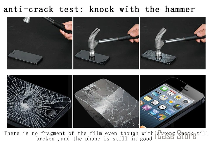 Высокое качество 9 H 0 25 мм Премиум Закаленное стекло для iPhone 7 6 Plus 4 &quot5s 5 5C 4S