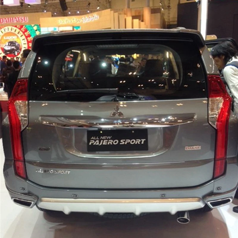

ABS Plastic Unpainted Primer Rear Trunk Wing Spoiler Fit For Mitsubishi Pajero Sport Spoiler 2016 2017 2018 Car Styling