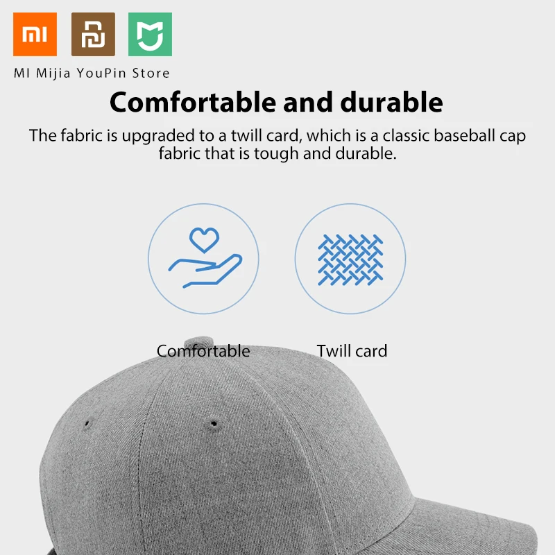 Xiaomi Mijia Бейсбол Cap2 поглощение пота светоотражающий Кепка унисекс дизайн
