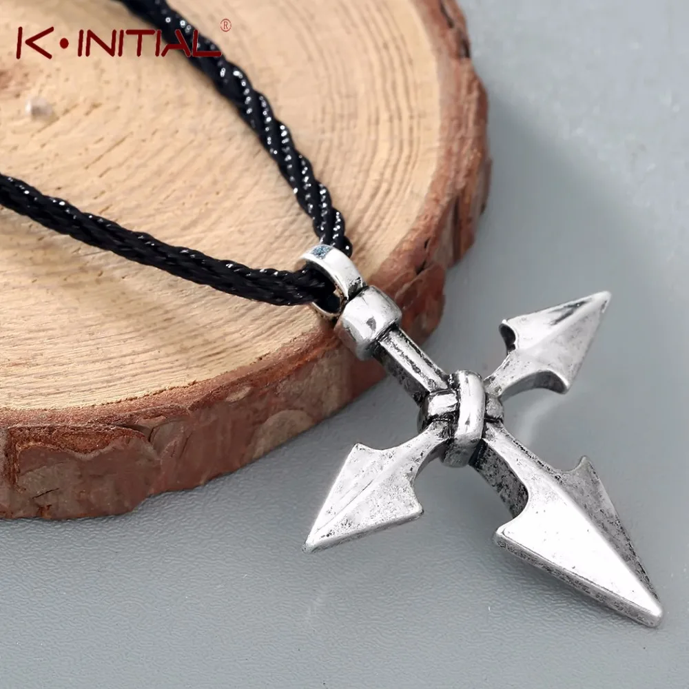 Kinitial ожерелье большого воина копья викинга Варвара винтажное с узлом | Украшения