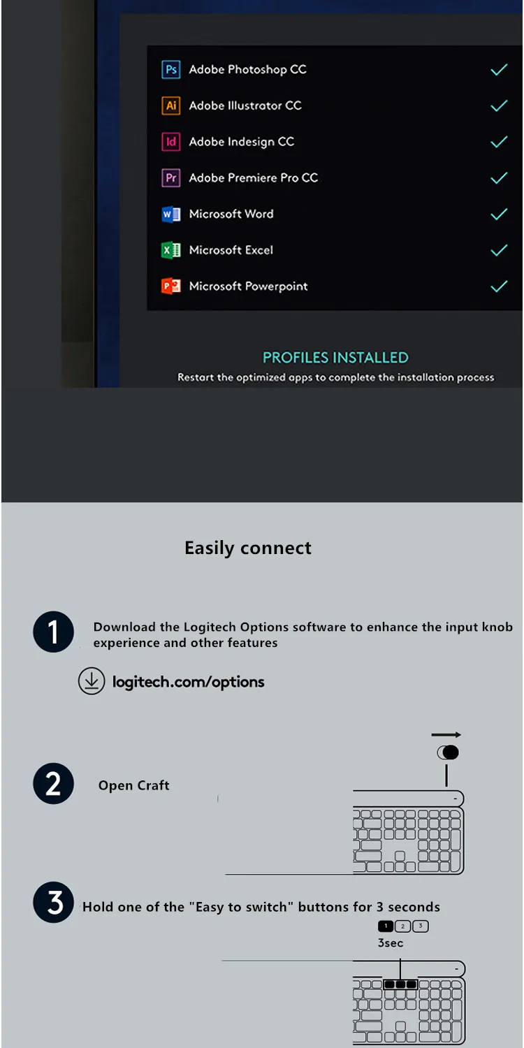 Беспроводная bluetooth-клавиатура lotech Craft с двойным режимом подключения интеллектуальная ручка управления многоэкранное подключение несколько устройств