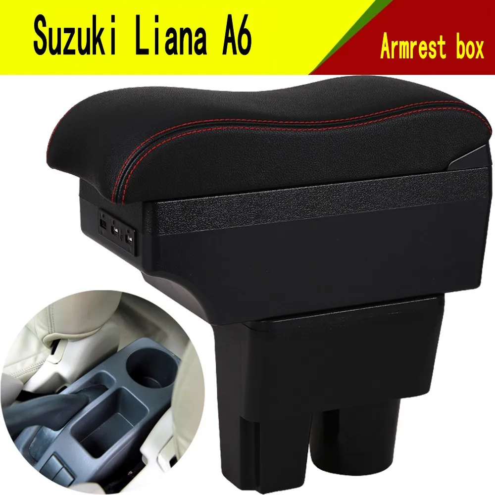Подлокотник для Suzuki liana A6 двухслойная Центральная пепельница с USB