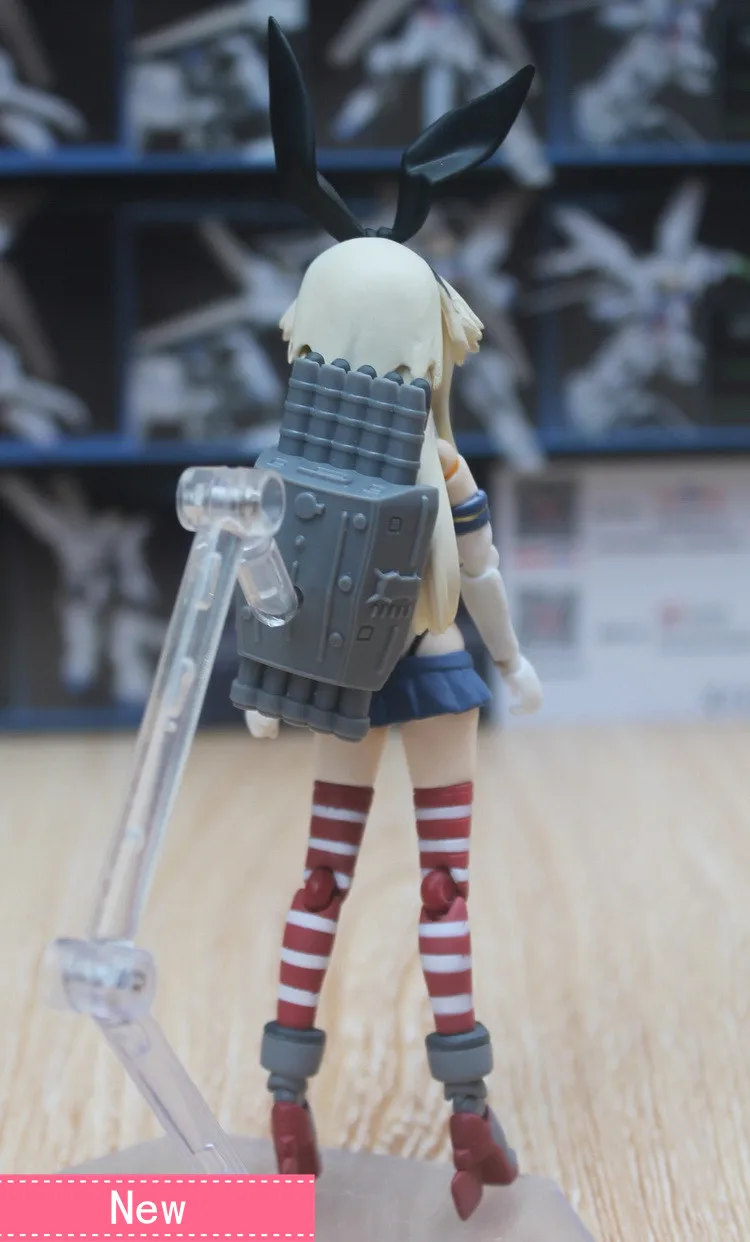 Аниме Kantai коллекция Shimakaze ПВХ фигурка Коллекционная модель куклы игрушка 16 см figma