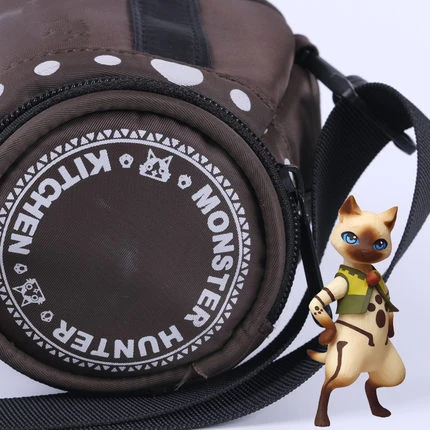 Аниме игра Monster Hunter реквизит для косплея Ailu Cat Explosion Barrel рюкзак для подростков, студентов, нейлоновый рюкзак на молнии, новинка