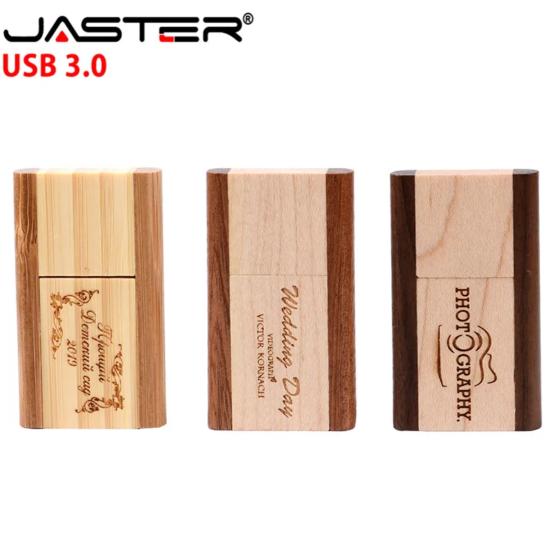 JASTER высокоскоростной деревянный логотип 32 ГБ 16 8 флеш-накопитель USB 3 0 карта
